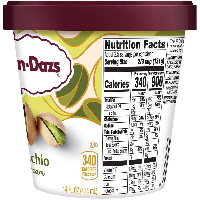 Haagen-Dazs Pistachio Ice Cream - 14oz