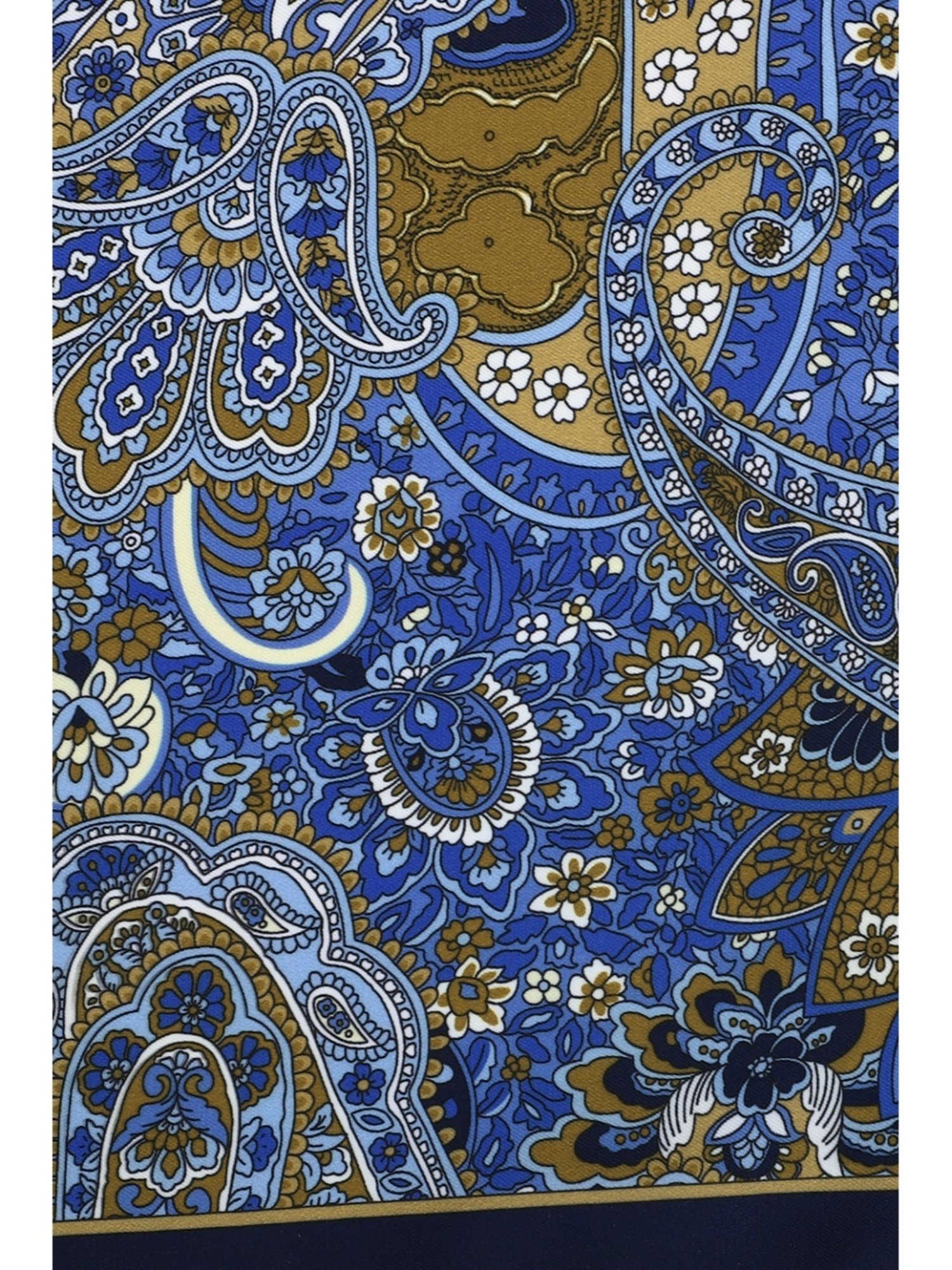 Van Heusen Green Printed Pocket Square