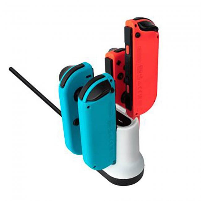 PDP Gaming 500-188-NA Joy-Con Charging Shuttle for Controllers, White - Nintendo Switch