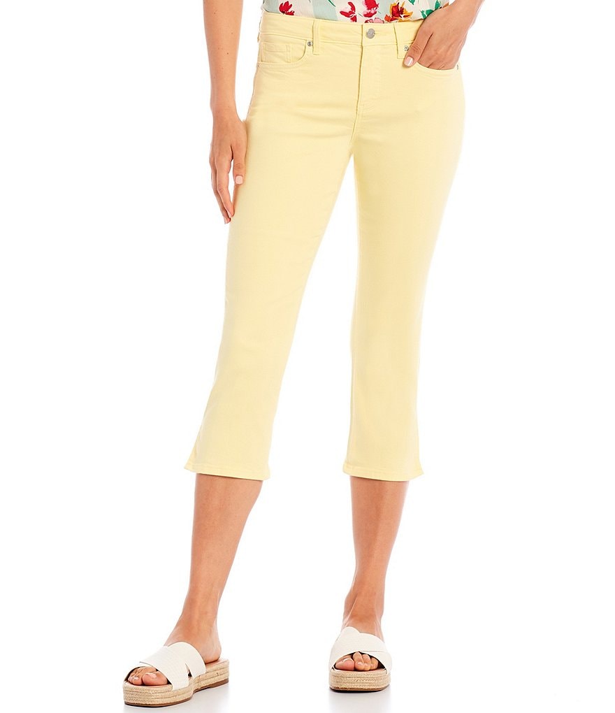 NYDJ Chloe Side Slit Hem Capri Jeans