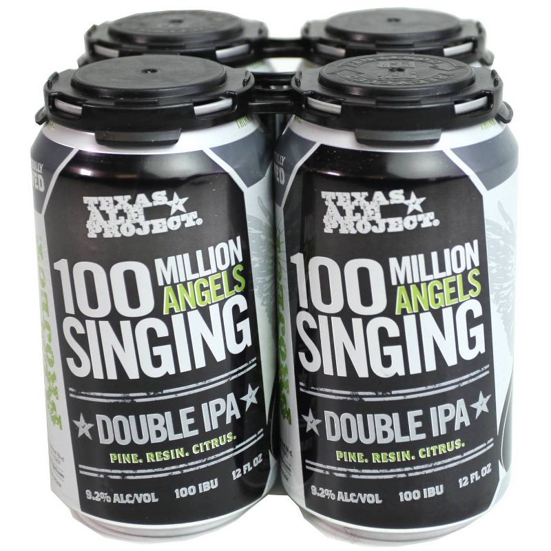 Texas Ale Project 100 Million Angels Singing Double IPA Beer - 4pk/12 fl oz Cans