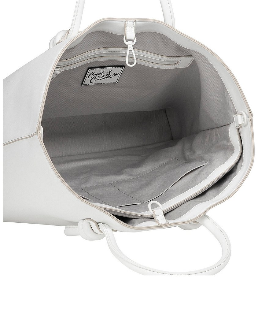 Create & Cultivate Essential Vegan Leather Tote Bag