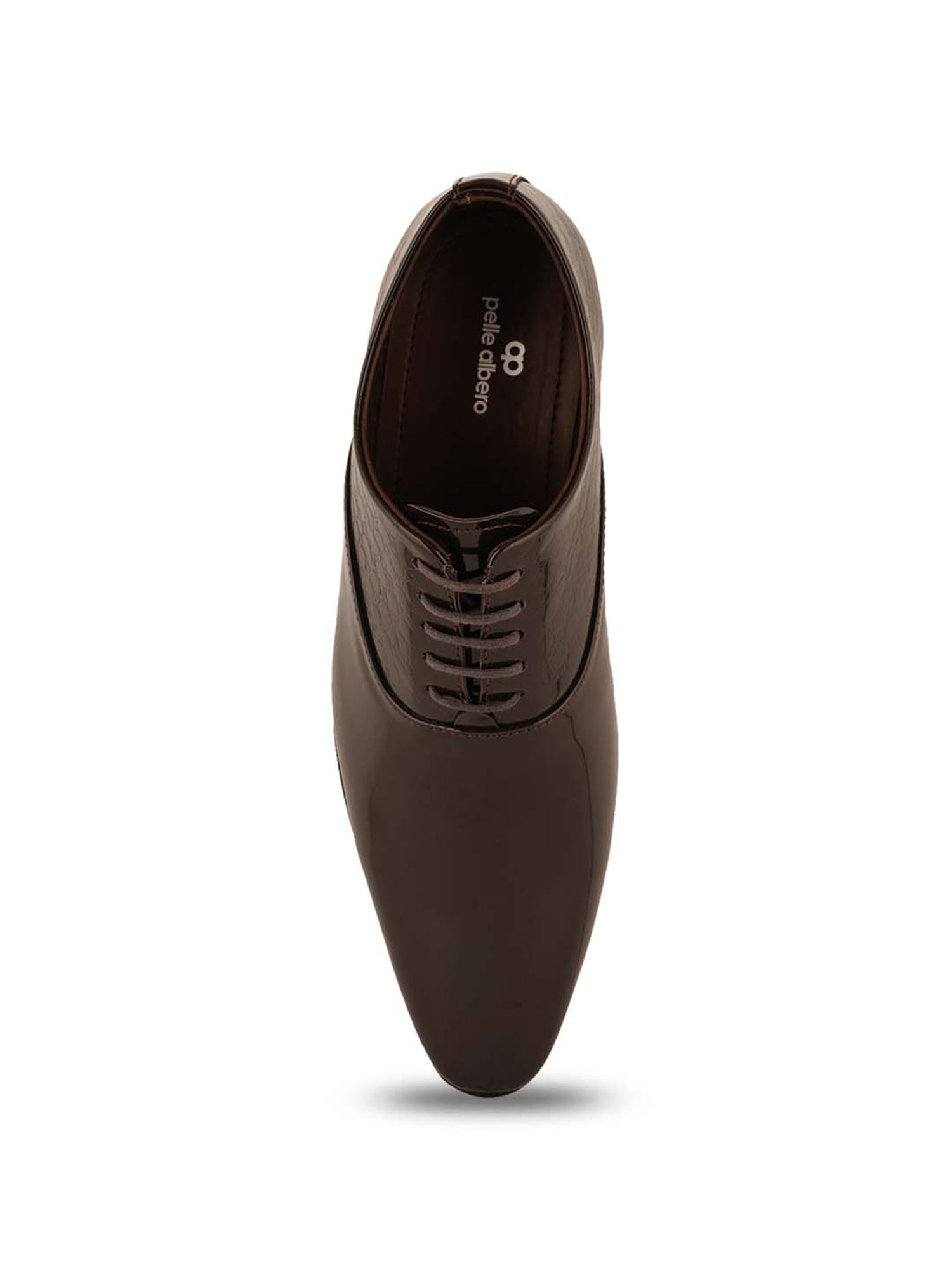 Pelle Albero Men's Brown Oxford Shoes