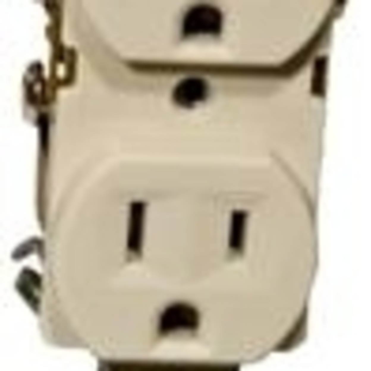Morris Products 82195 Industrial Grade Duplex Receptacle Ivory 15A-125V