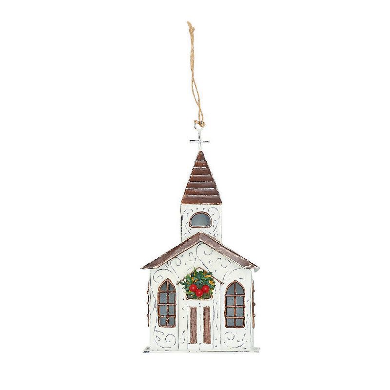 Gallerie II Pressed Tin LED Church Christmas Xmas Ornament