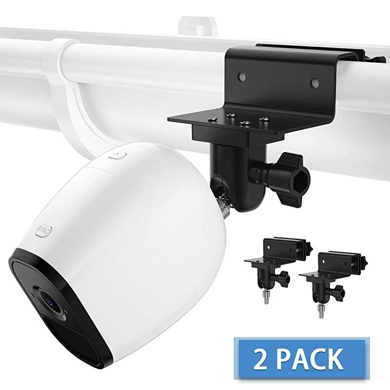 Gutter Mount for Arlo Ultra, Arlo Essential, eufy Cam and Other Arlo Cameras (Black, 2Pack by )