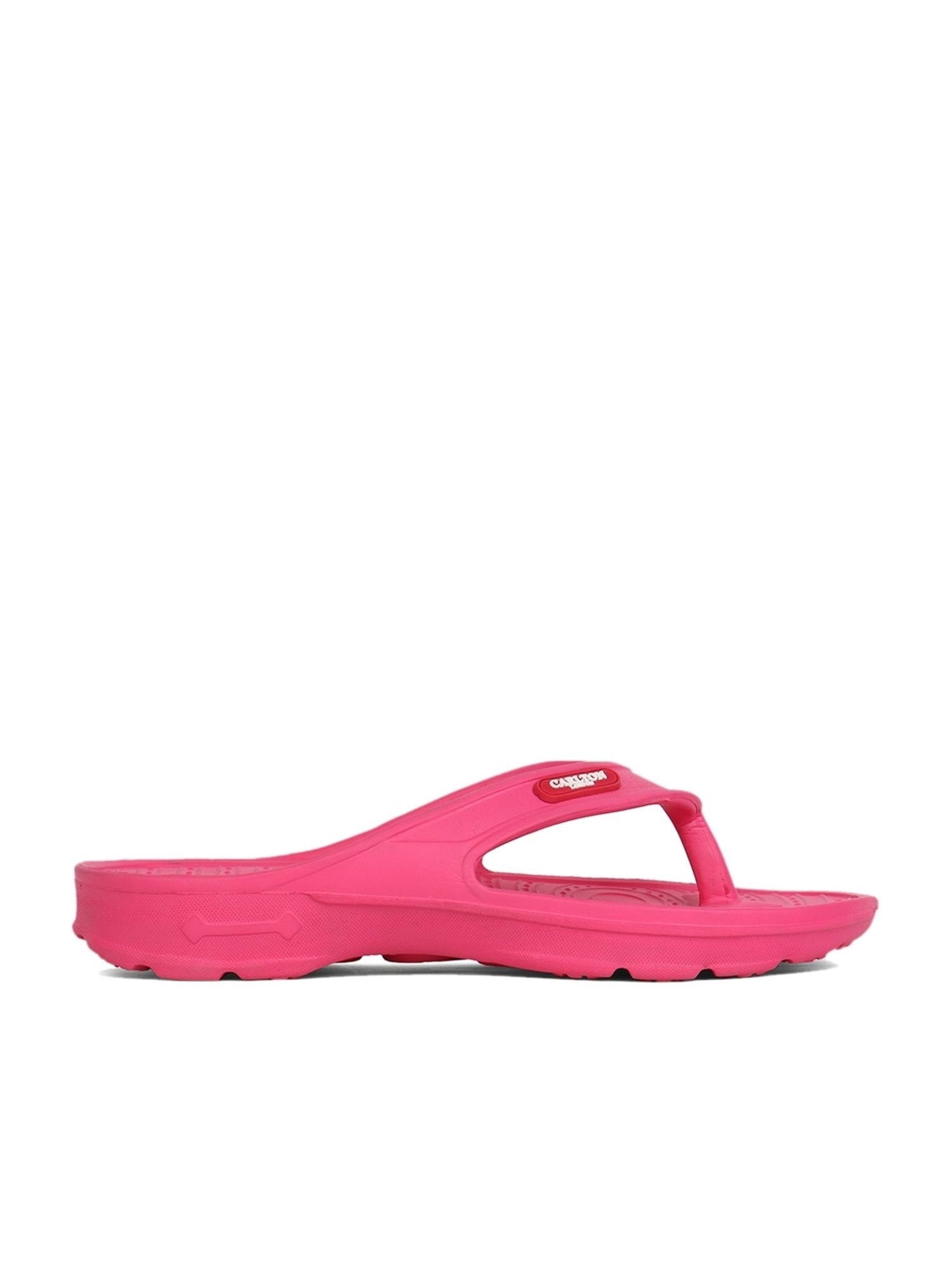 Carlton London Women's Fuchsia Flip Flops
