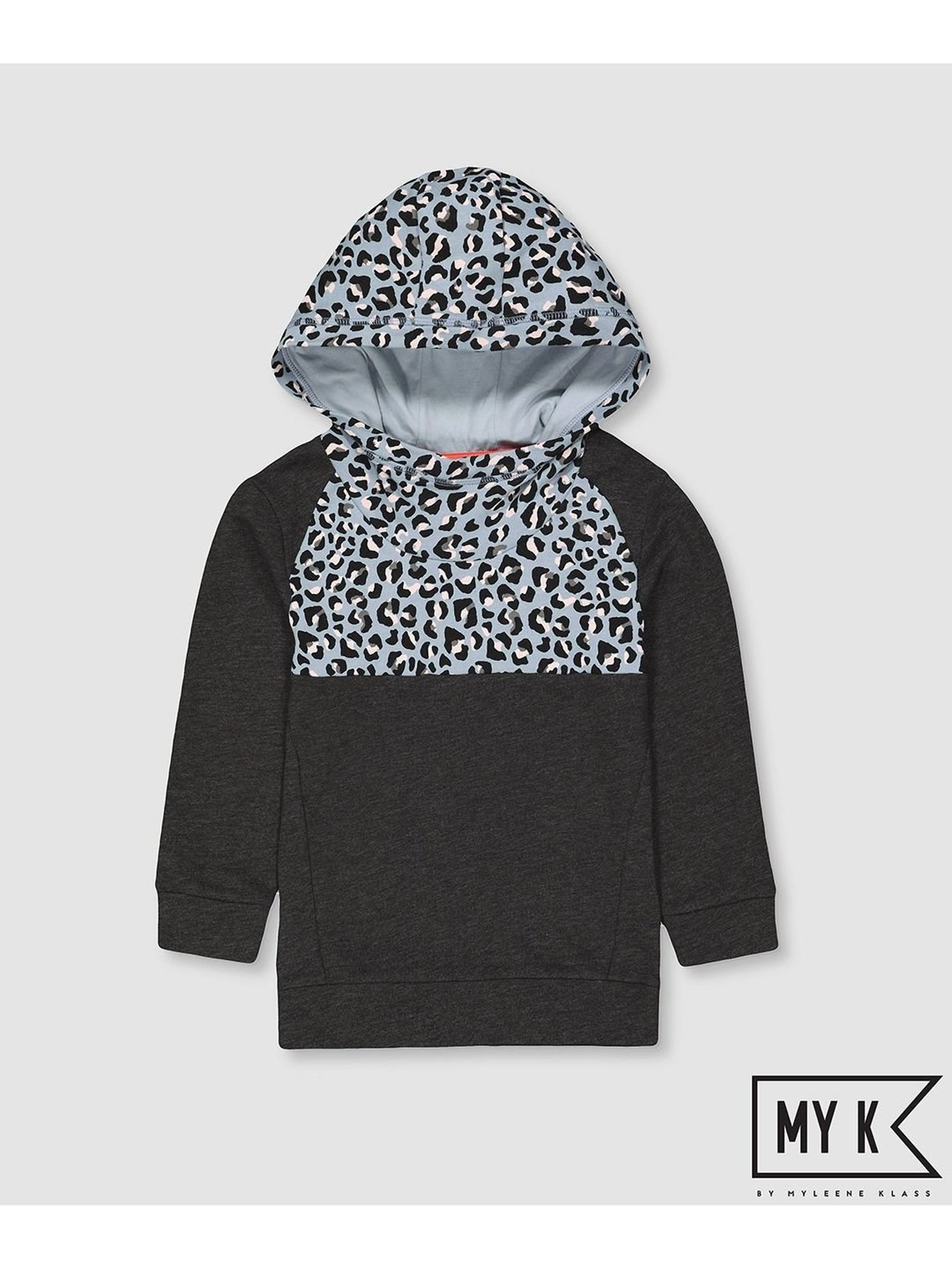 Mothercare Kids Dark Grey & Blue Printed Full Sleeves Sweatshirt