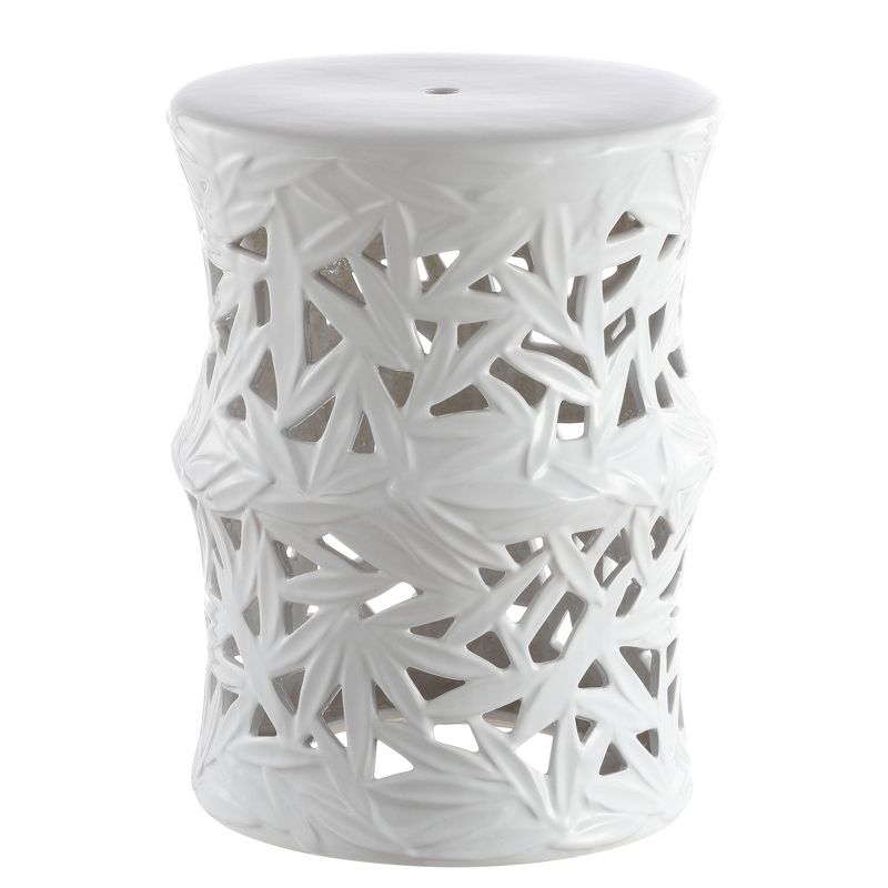 Granda Garden Stool - White - Safavieh