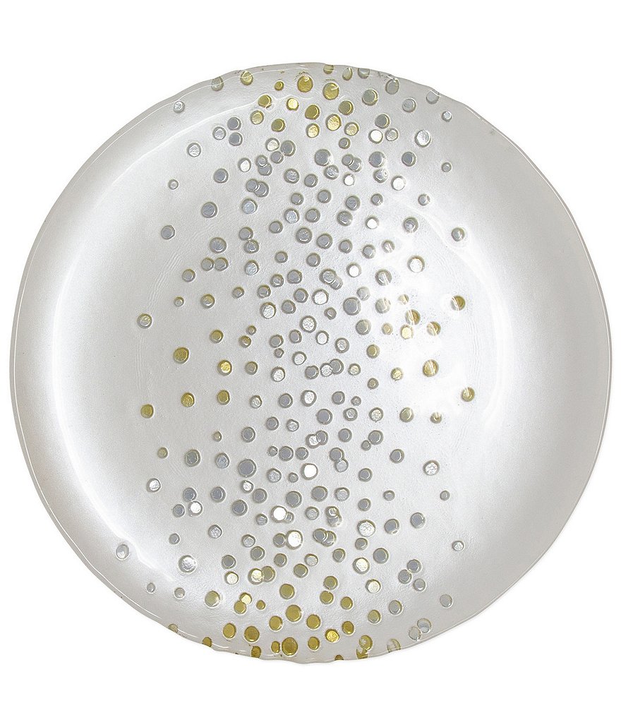 VIETRI Confetti Glass Salad Plate