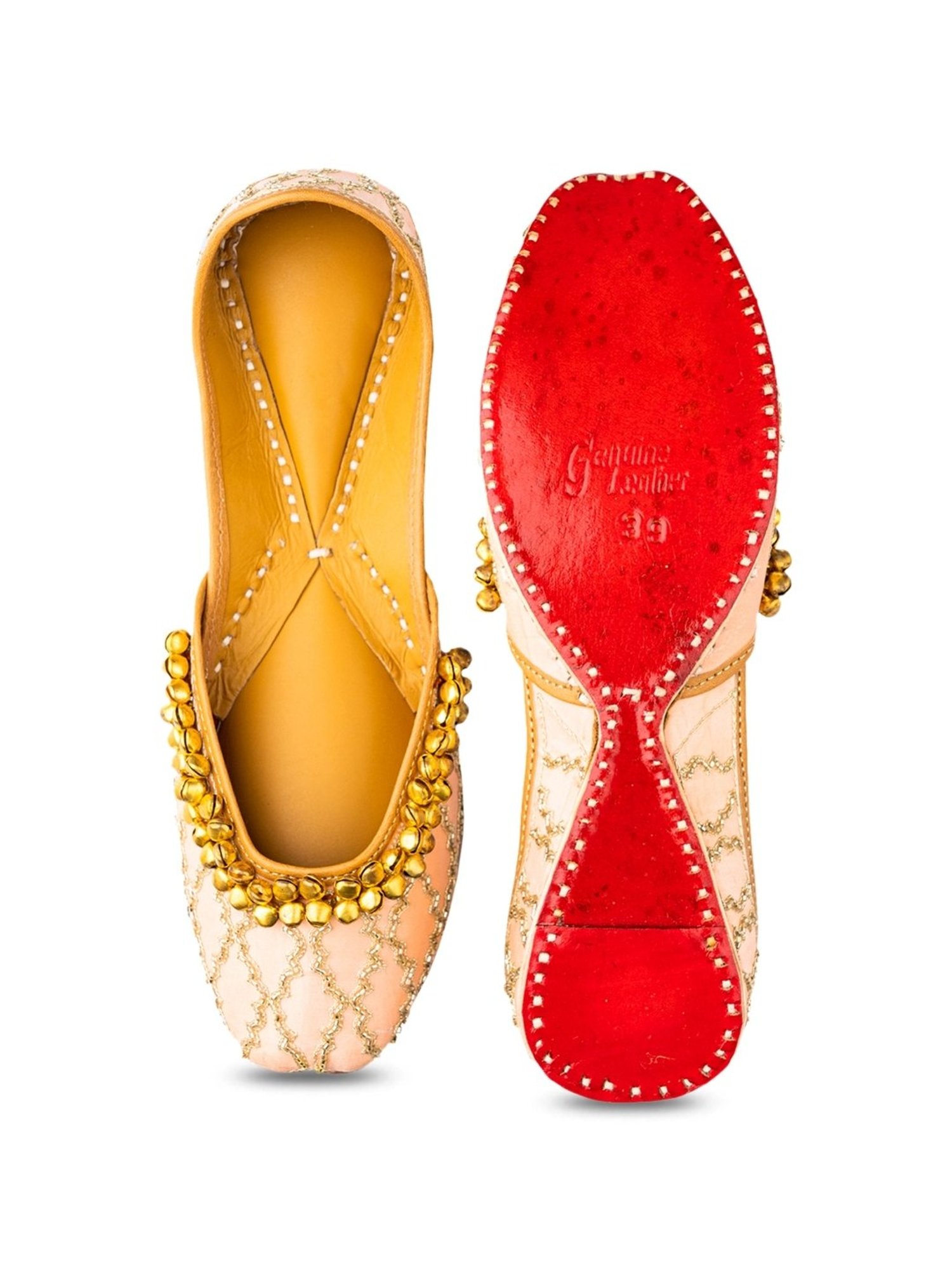 NR by Nidhi Rathi Women's Pink Ethnic Juttis