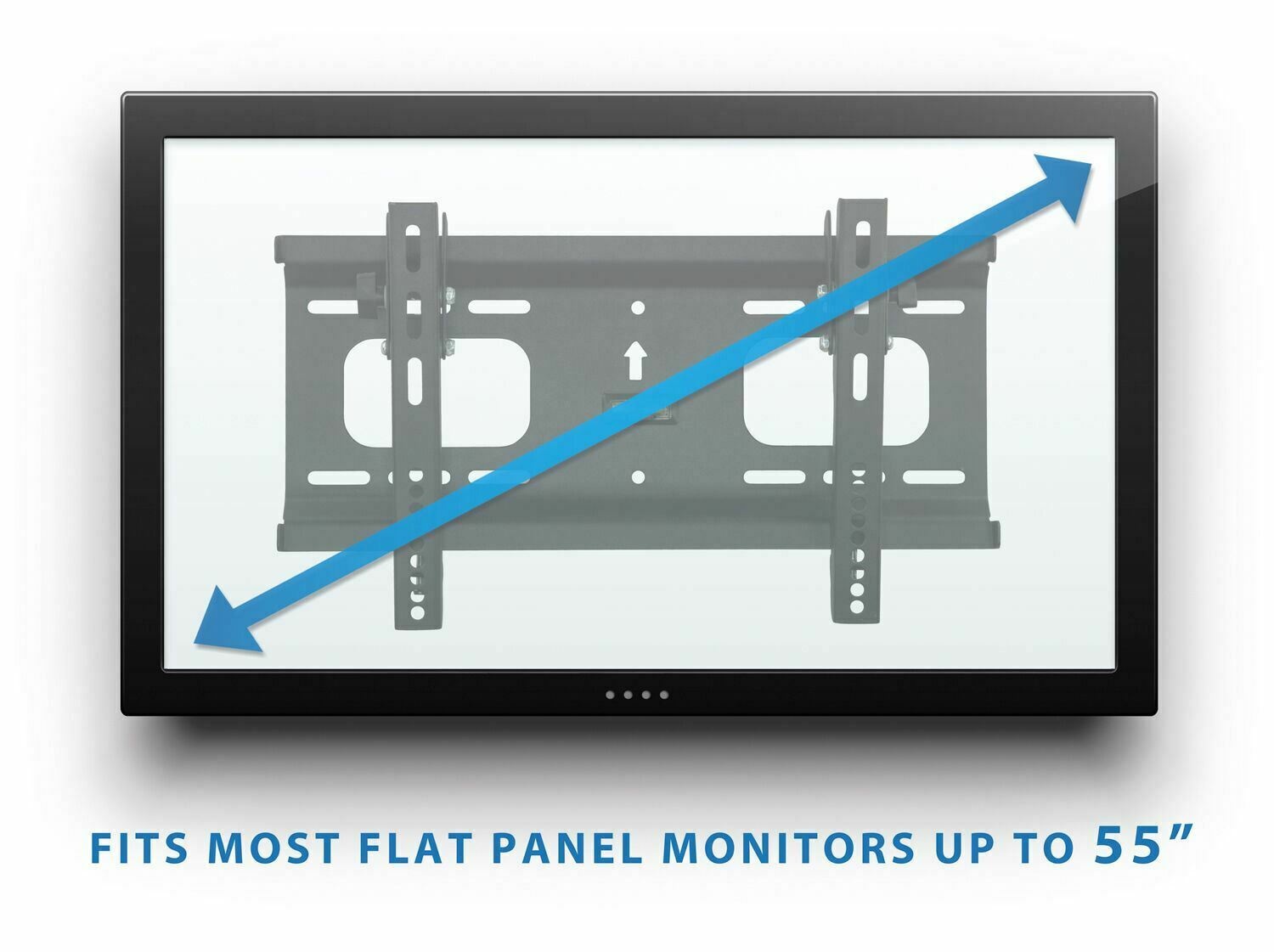 Low Profile Tilting TV Wall Mount for 32" - 55" Inch 165 Lbs Capacity