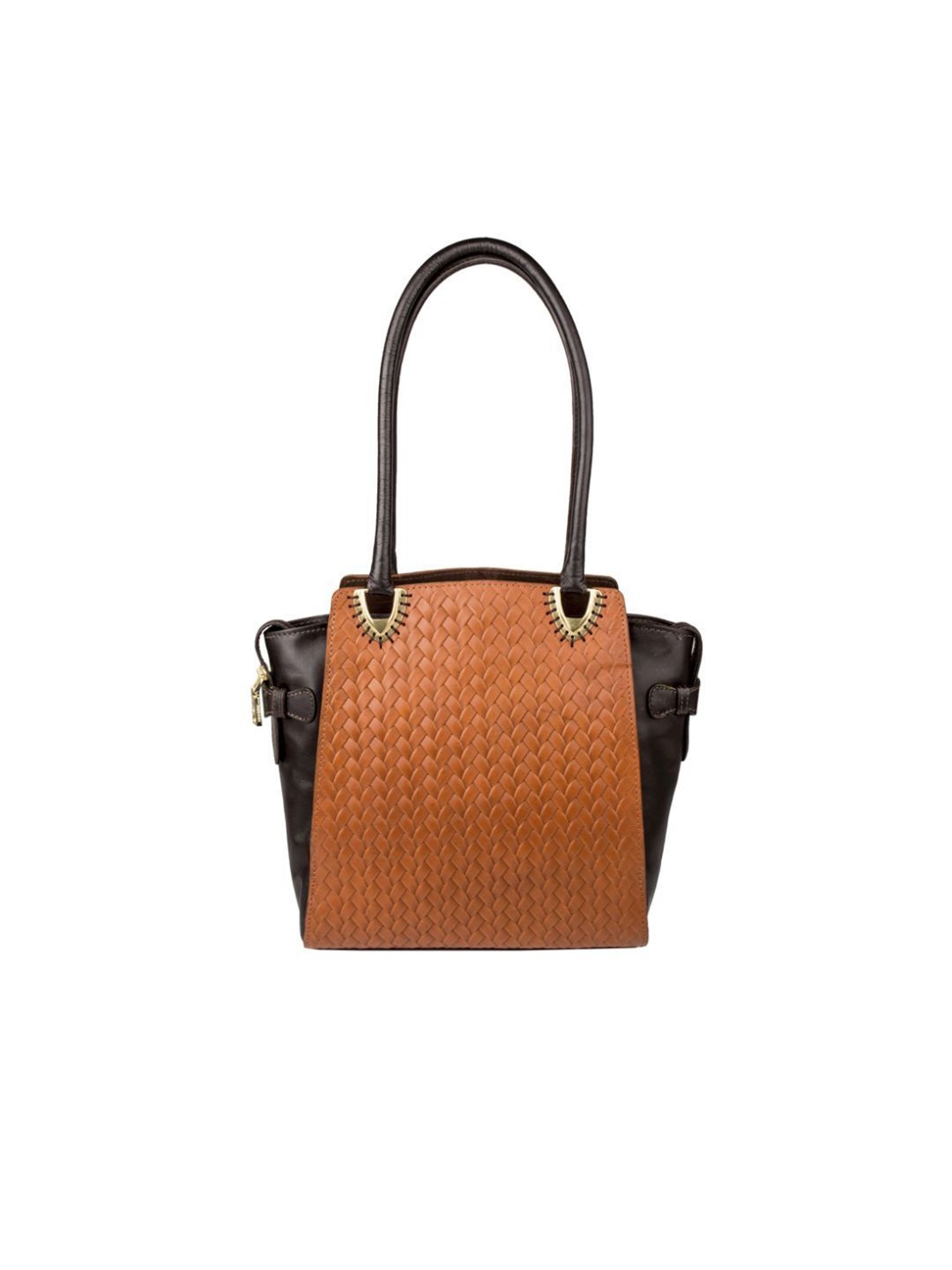 Hidesign Tan Textured Medium Handbag