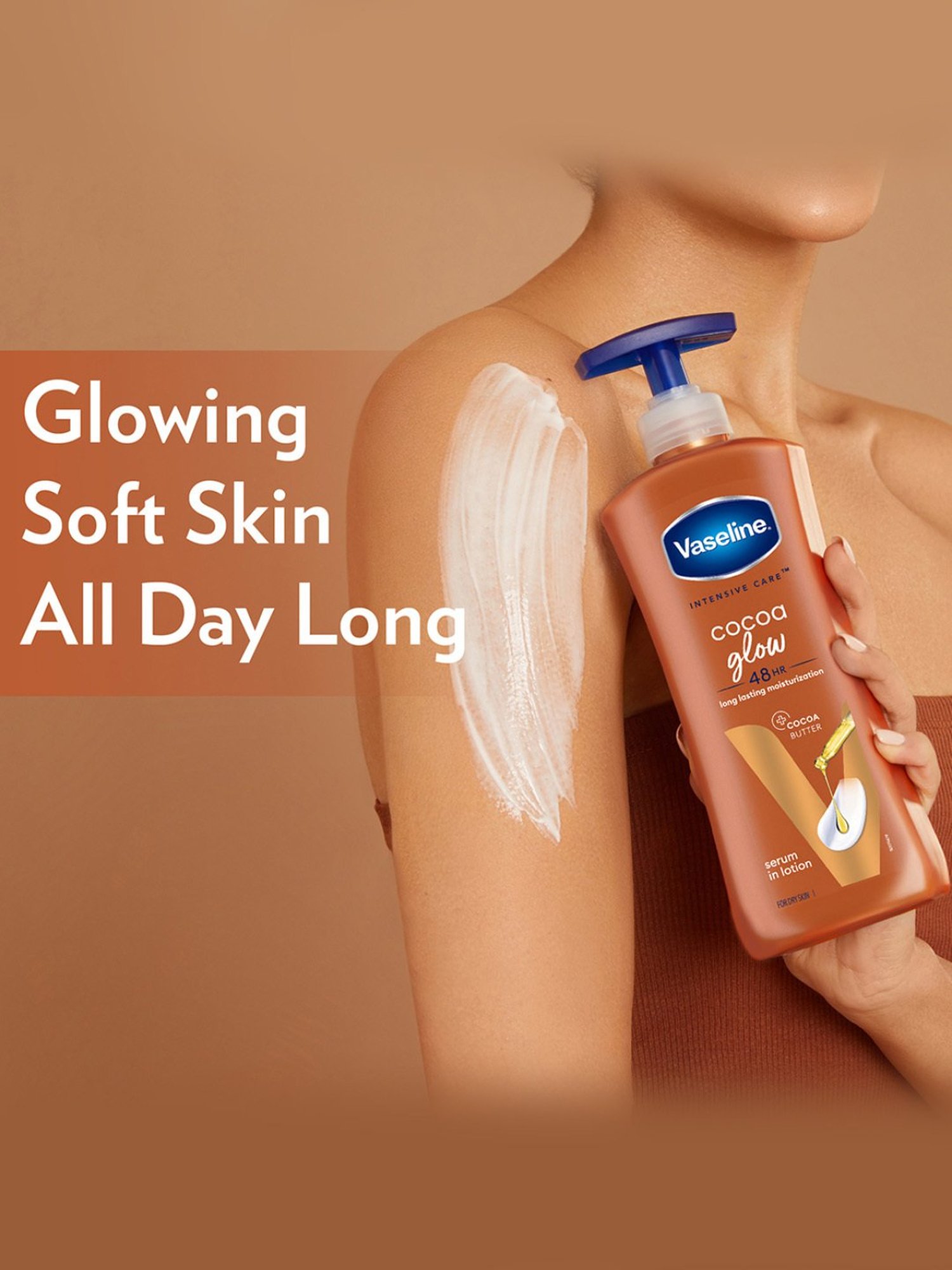 Vaseline Intensive Care Cocoa Glow Body Lotion - 600 ml