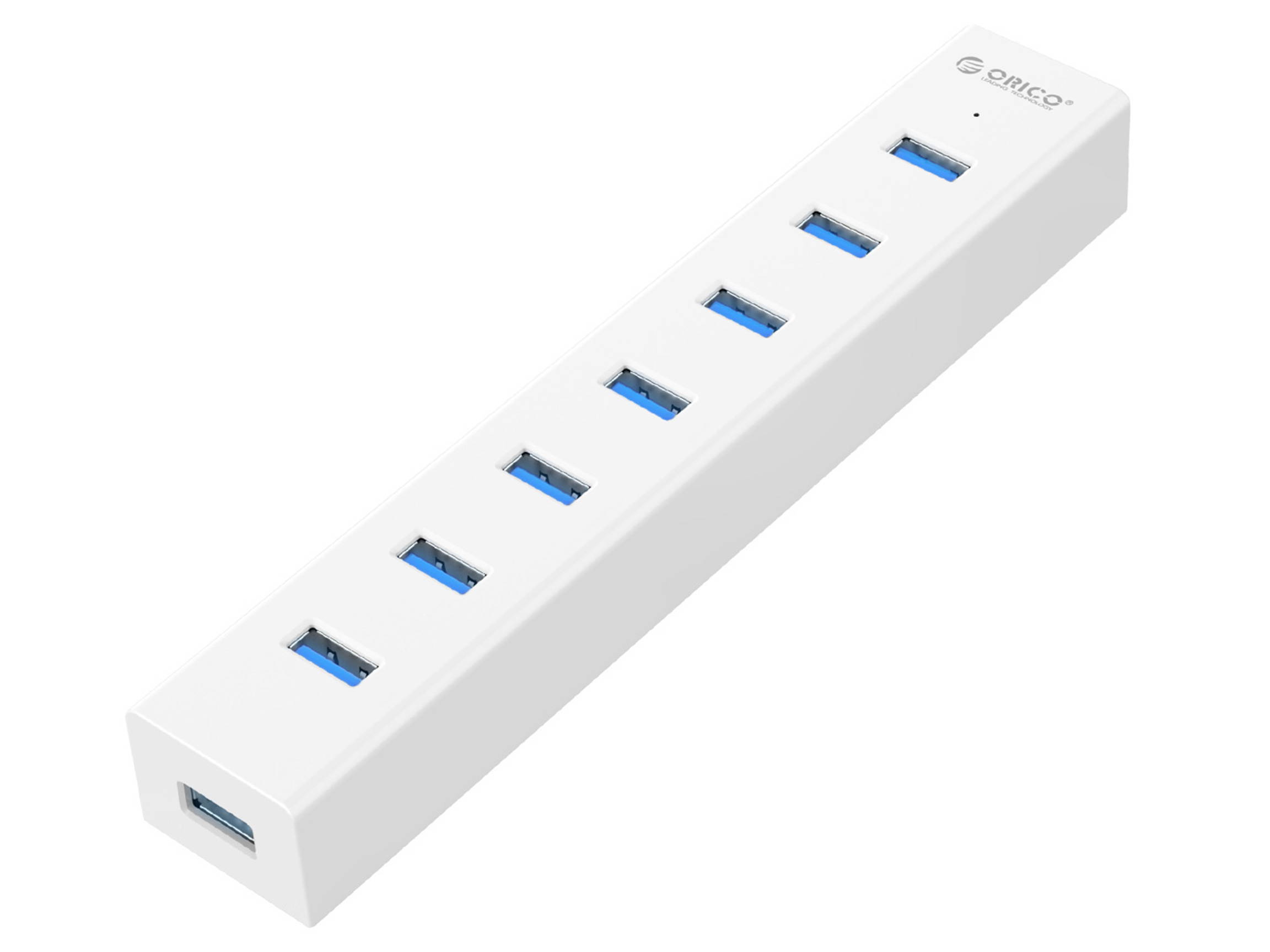 ORICO Super Speed USB 3.0 7 Port Hub with 3.3Ft. Power Cord and Data Cable - (ORICO H7013-U3-V1-BK) Black