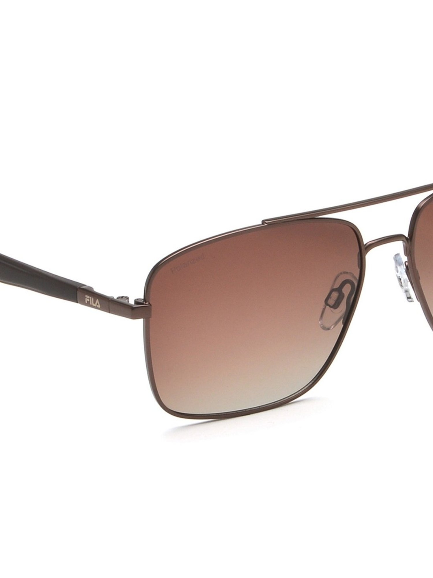 Fila Brown Square Sunglasses for Men