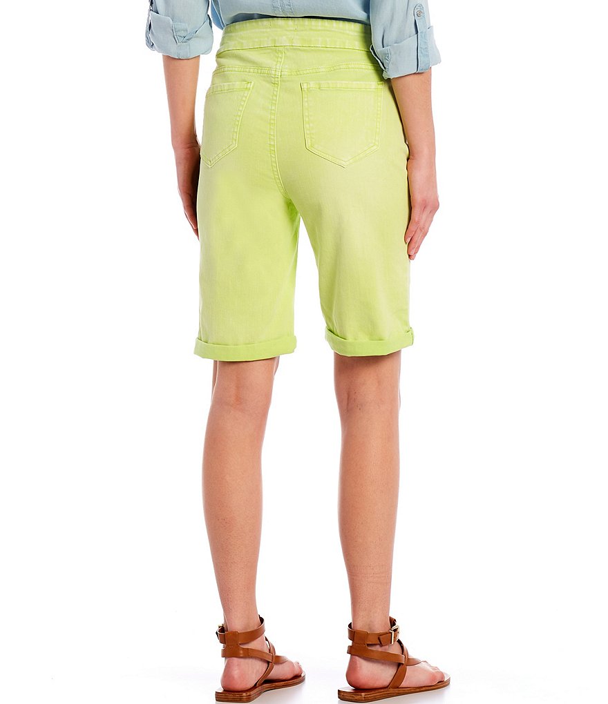 Westbound Petite Size the HIGH RISE fit Pull-On Bermuda Shorts