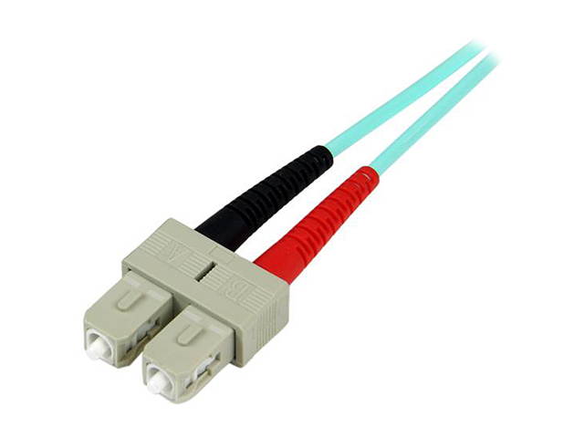 StarTech.com A50FBLCSC1 3.28 ft. Multimode 50/125 Duplex LSZH Fiber Patch Cable LC - SC