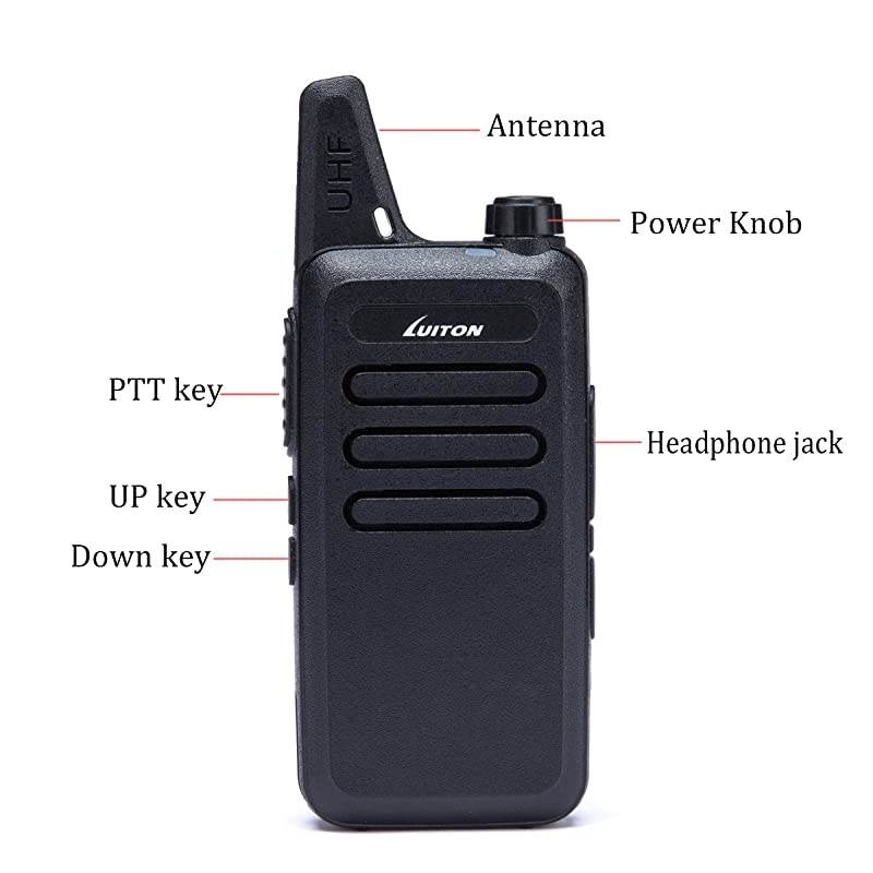 Mini Kids Walkie Talkies with Micro USB Charging LT316 Uhf Two Way Radio 10 Pcs