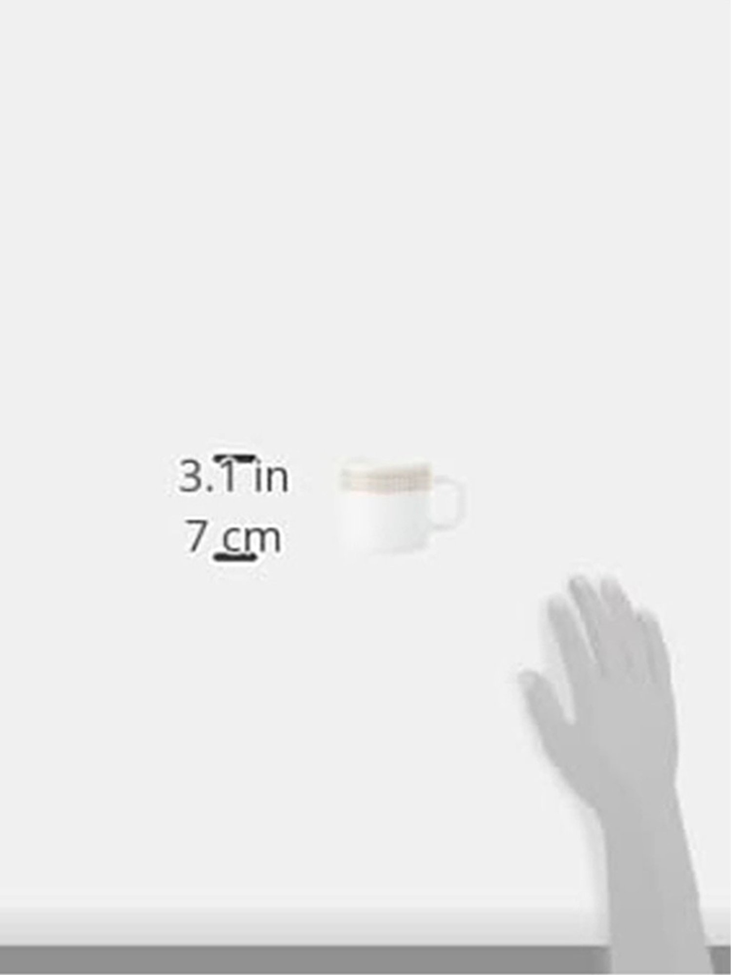 Larah by Borosil White Ceramic Tea & Coffee Mug - Set fo 6 180ml