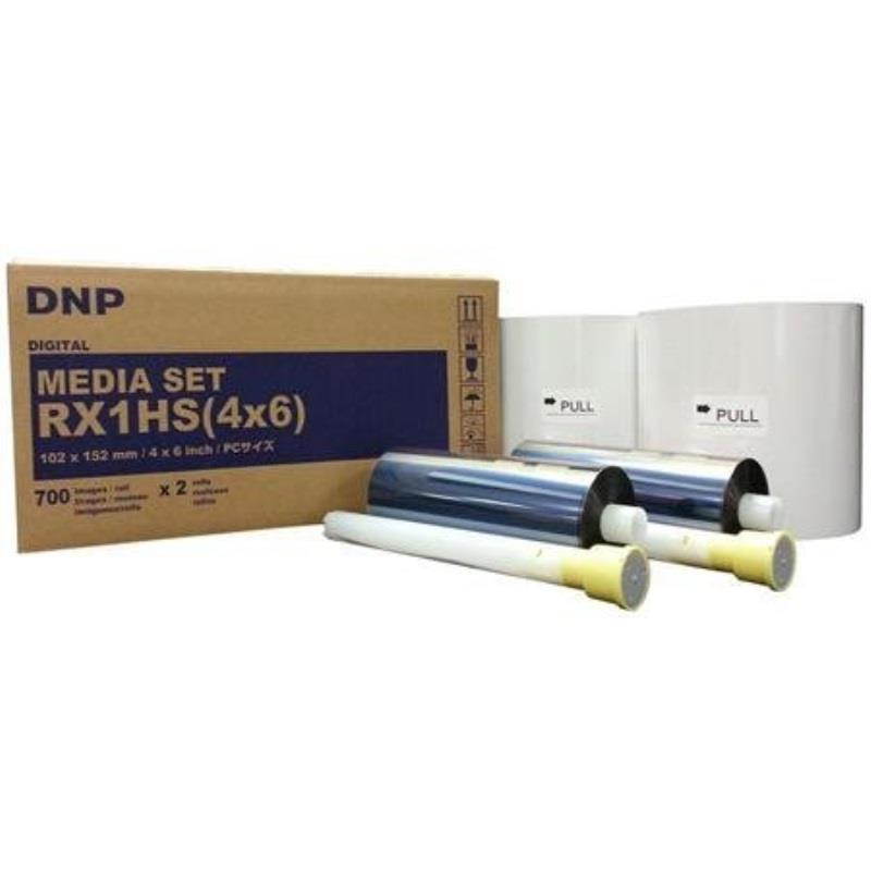 DNP Print Media for DS-RX1HS Printer - 4x6 700 Prints Per Roll (1400 Total)