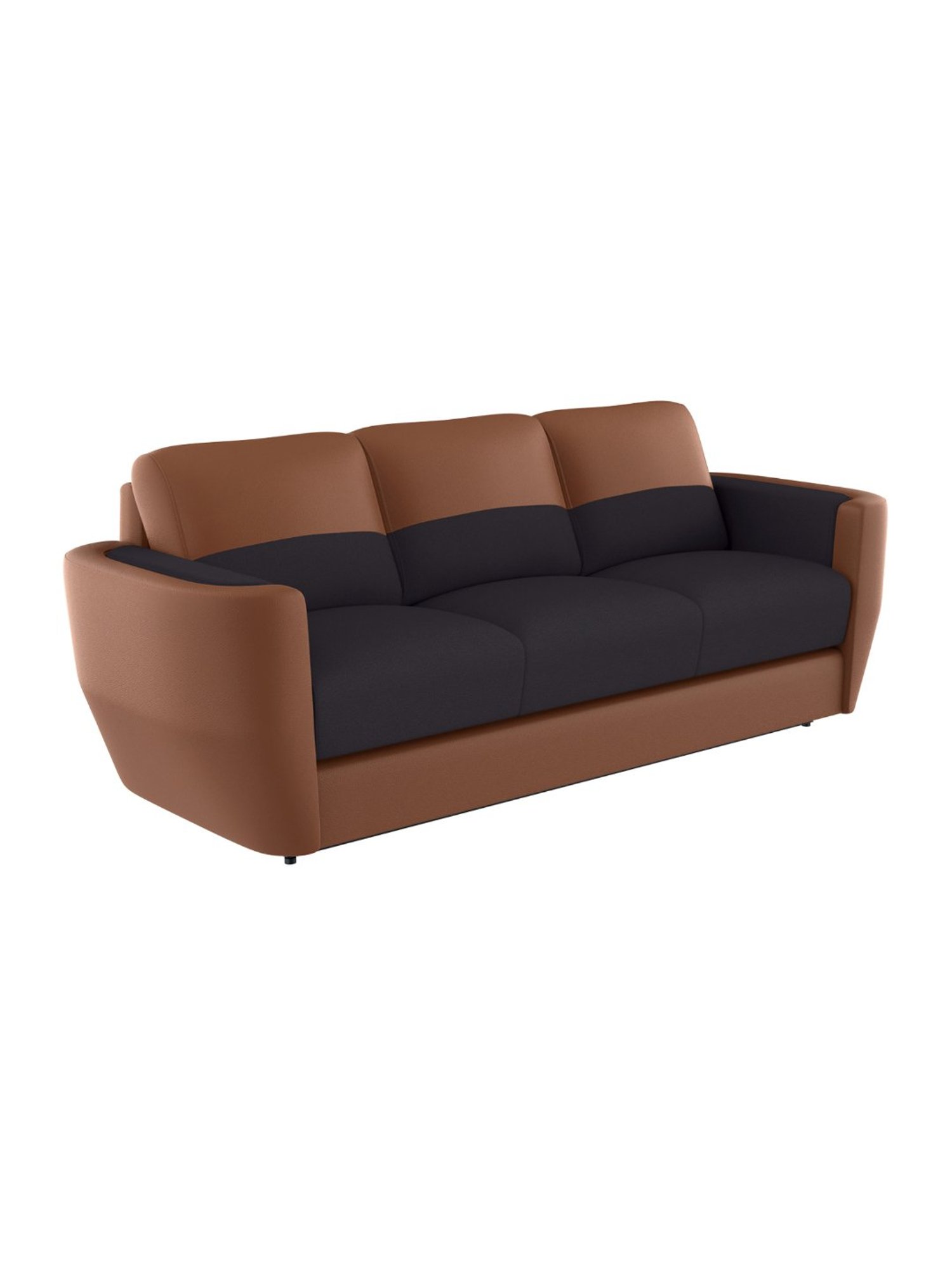 Godrej Interio Collet V2 Brown Pinewood 3 Seater Sofa