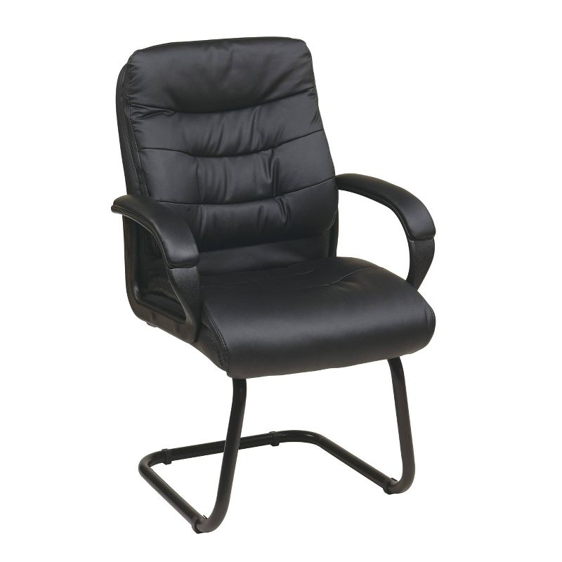 Guest Office Chair with Back Padding Black - OSP Home Furnishings