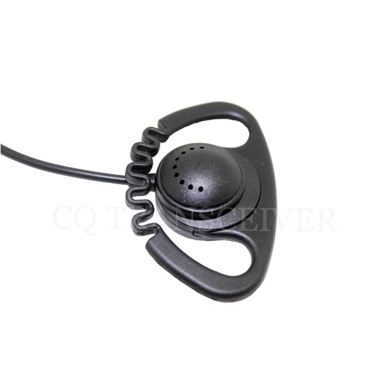 Adjustable soft D shape Earhook Headset Microphone for Kenwood Baofeng Wouxun Linton WEIERWEI RELM QUANSHENG PUXING 2 pin Walkie Talkie Radio