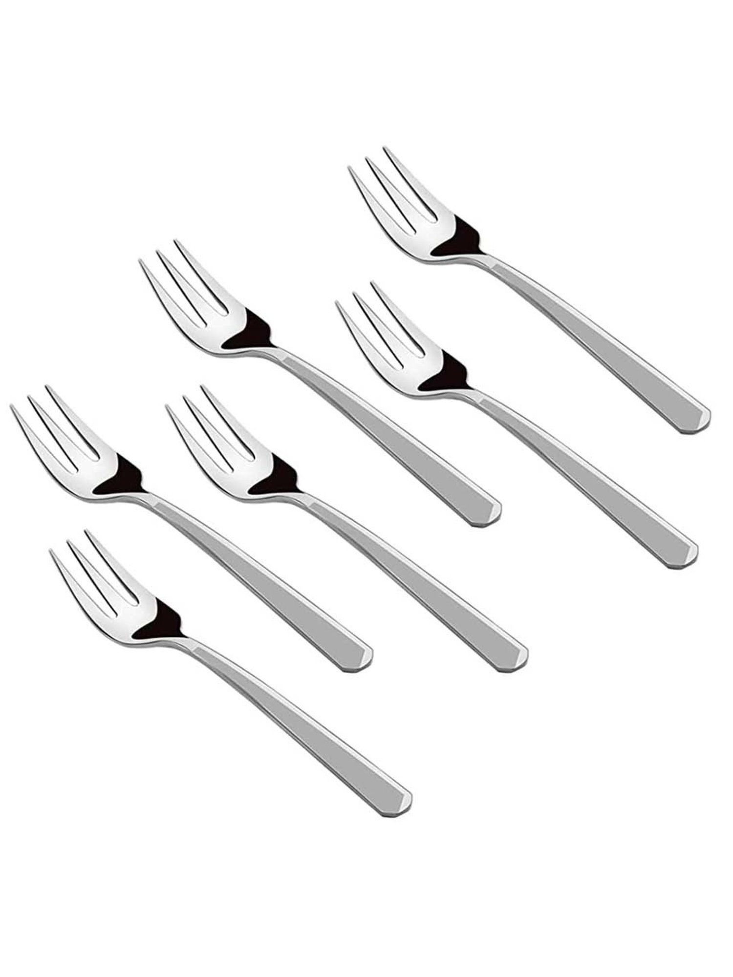 FnS Creta Silver Stainless Steel Dinner Fork - Set of 12