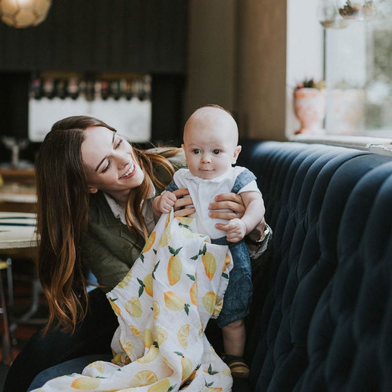 Little Unicorn Cotton Muslin Swaddle Blankets - Berry Lemonade
