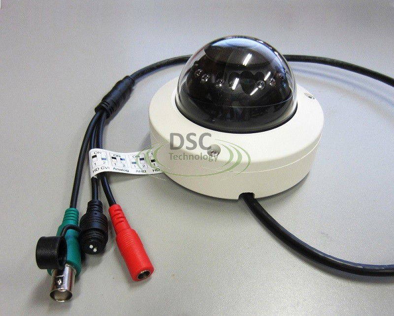 (TVI-CVI-AHD-Analog ) Mini Dome Camera 1080p Security Camera Weatherproof Vandal-proof 2.4MP 4 in 1 Hybrid 2.8mm Infrared Night Vision CCTV Video Surveillance HD Over Coax