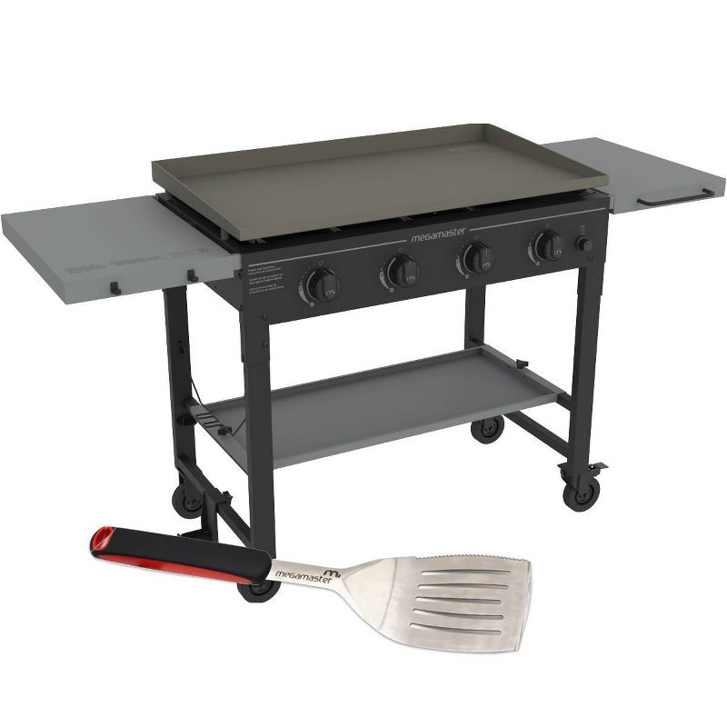 Megamaster 4-Burner Griddle Grill with Stainless Steel Spatula 720-0786FSP