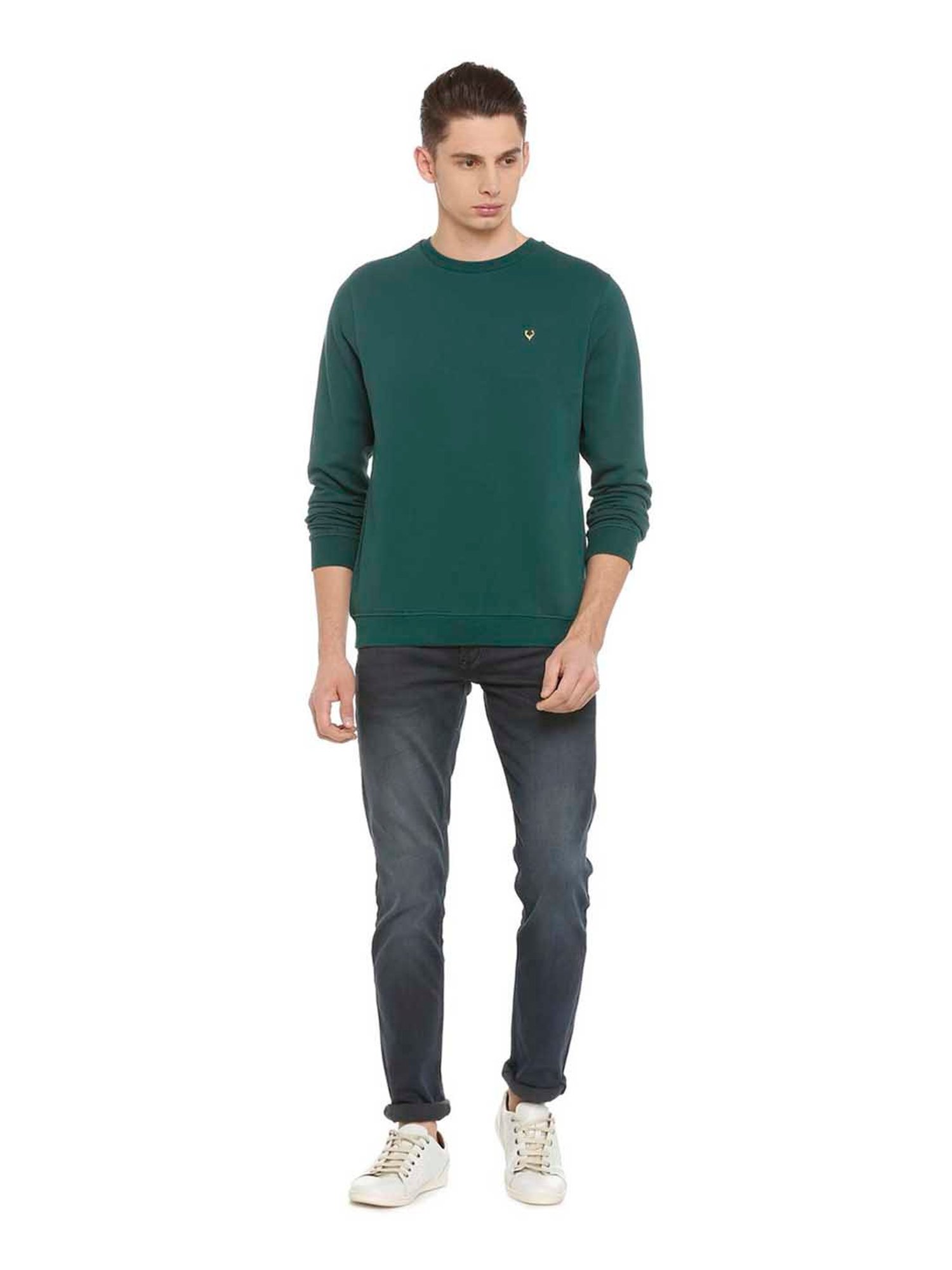 Spykar Red Slim Fit Sweatshirt