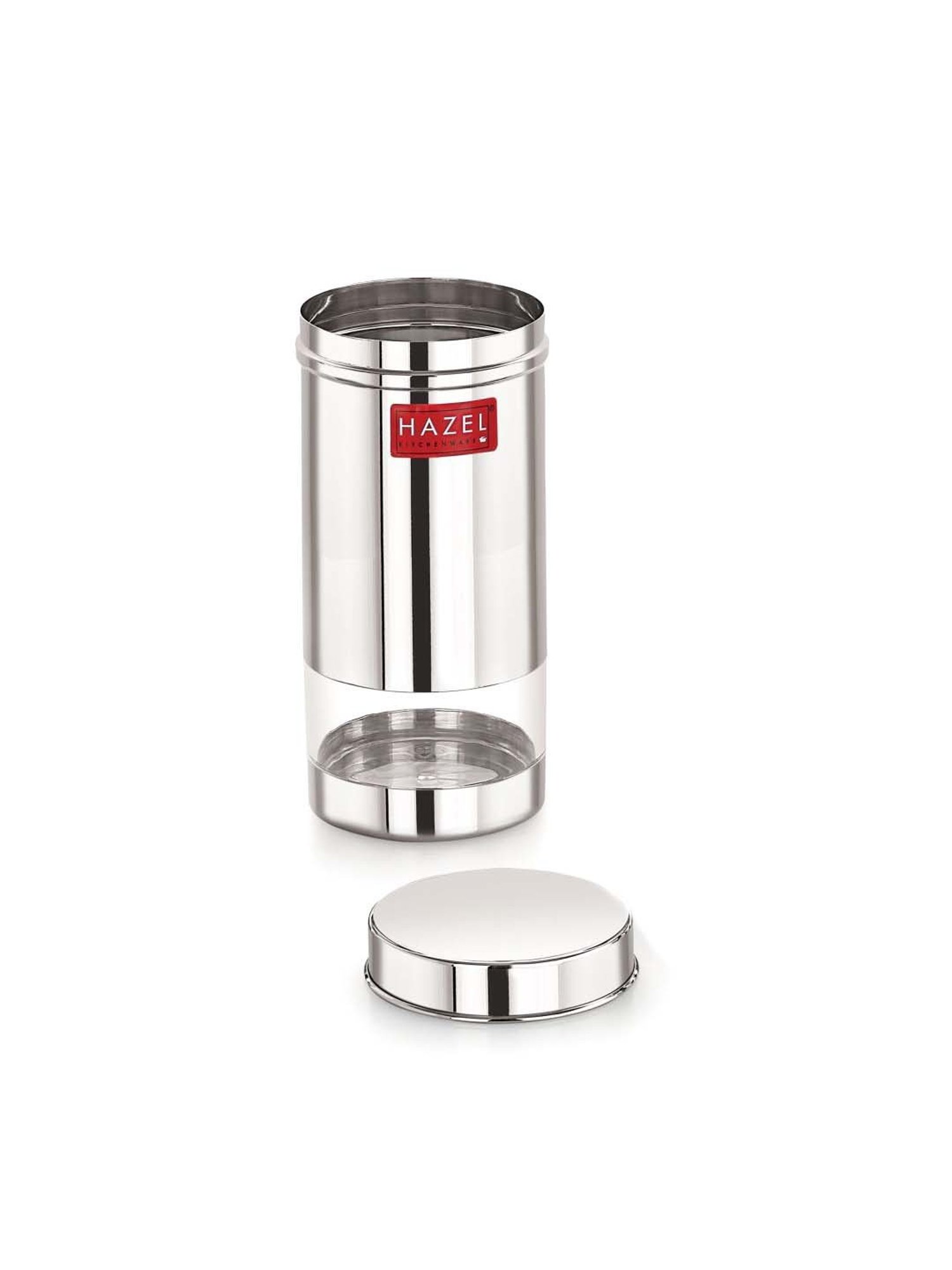 HAZEL Silver Stainless Steel Medium Container (0.5 L)2