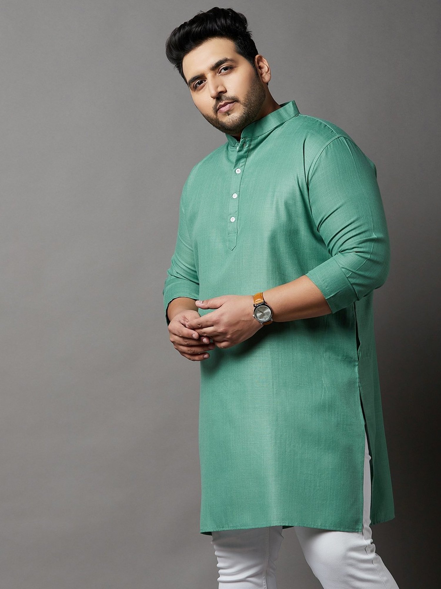 Bigbanana Turquoise Regular Fit Kurta