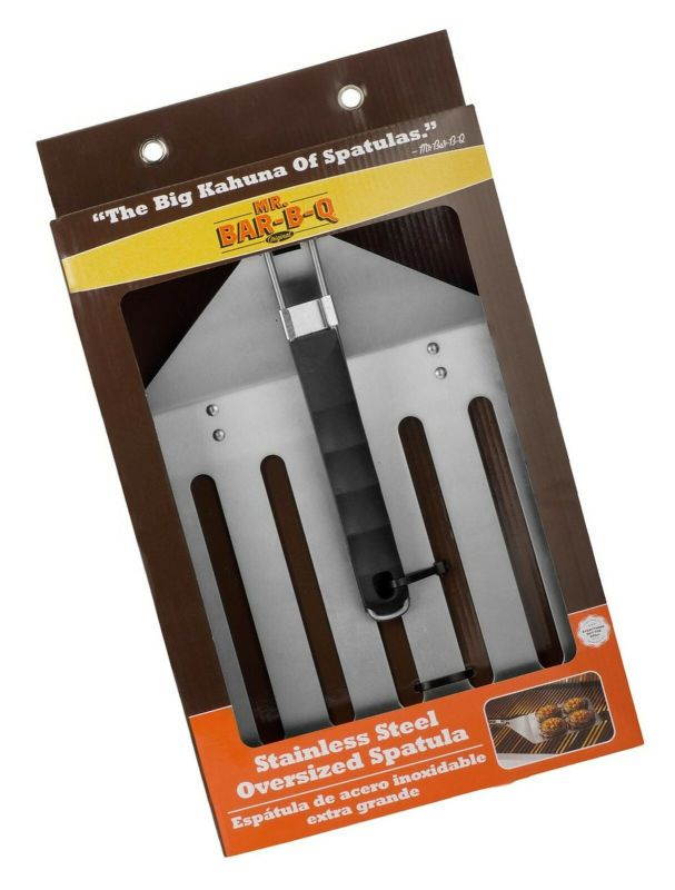 Mr. BBQ Stainless Steel Oversized Spatula with Folding Handle - Perfect for F...