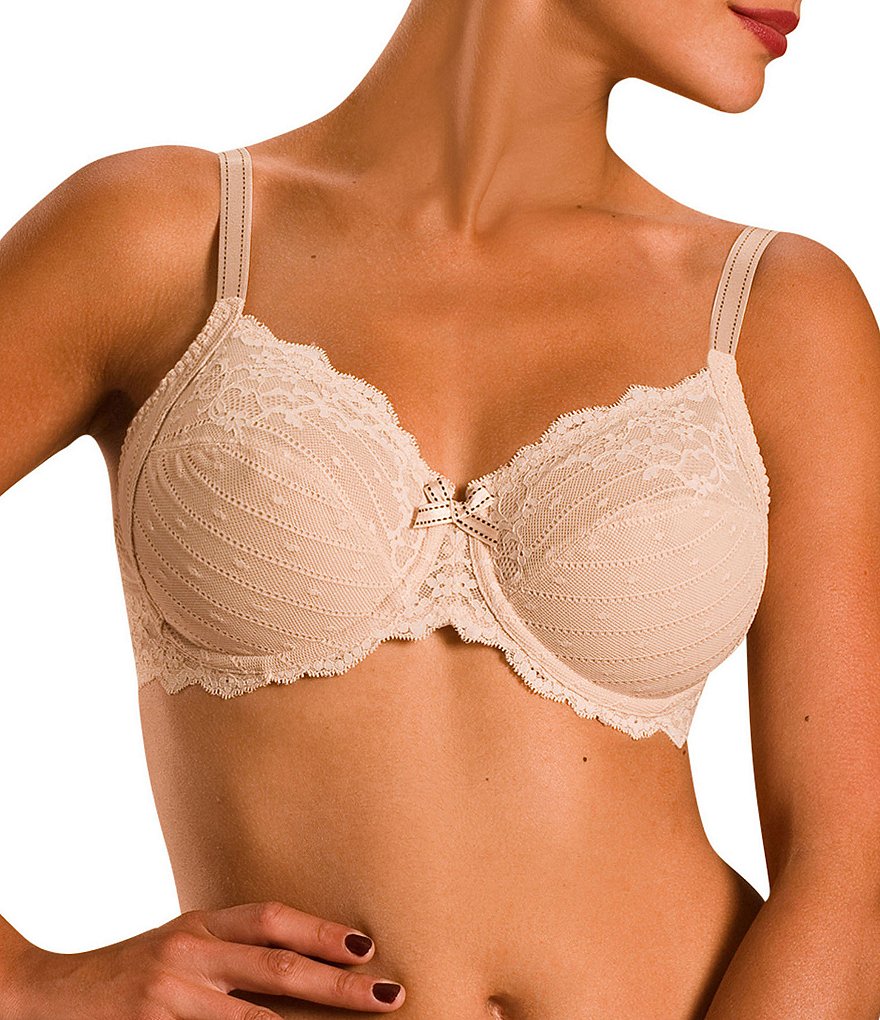 Chantelle Rive Gauche Floral Stretch Lace 3-Part Cup Underwire Bra