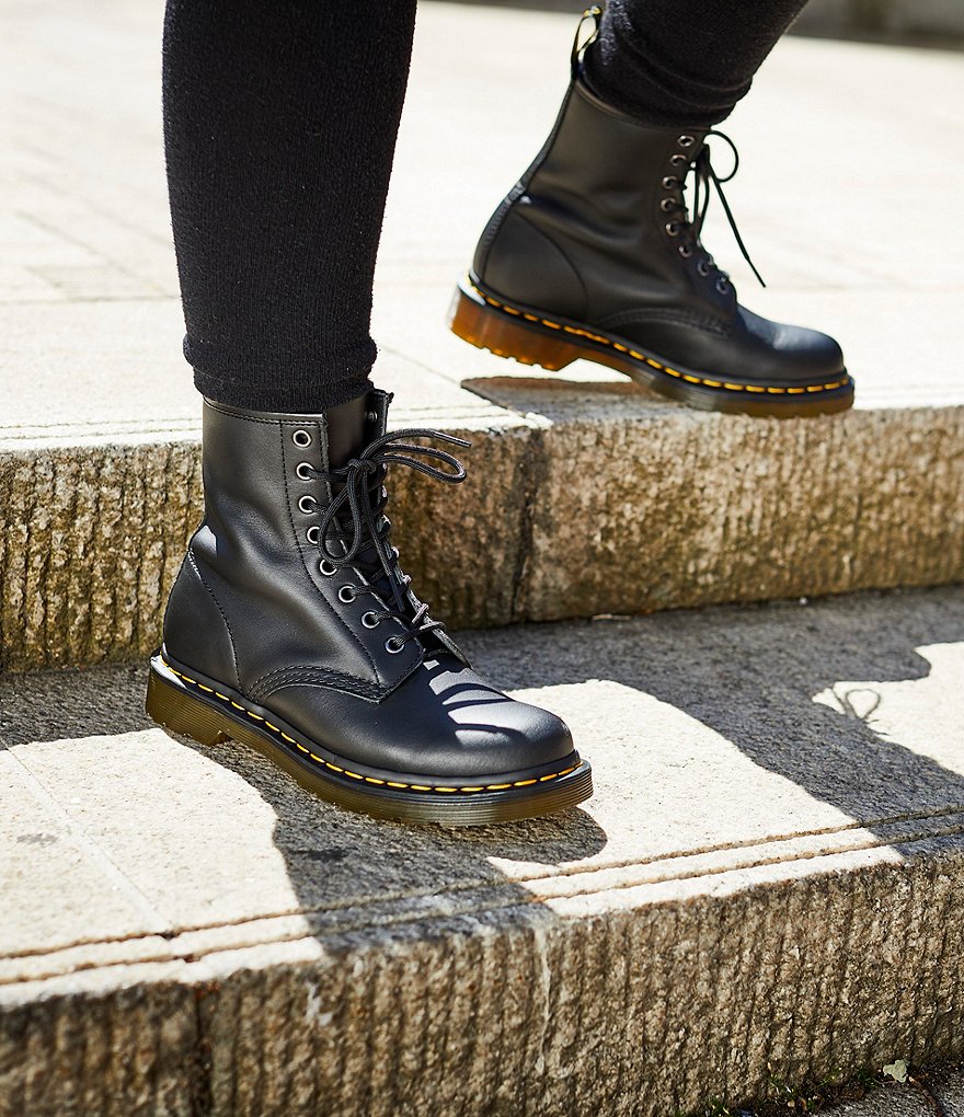 Dr. Martens Women's 1460 Black Nappa Combat Boots