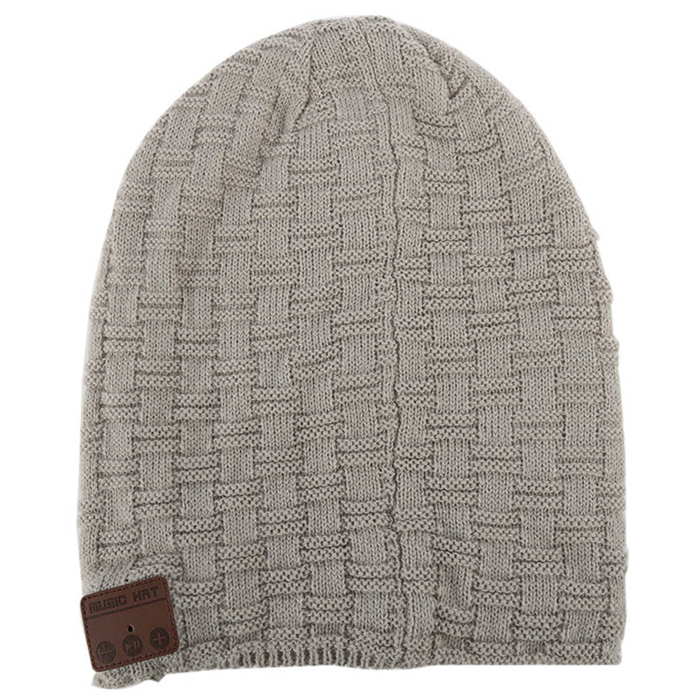 Unisex Winter Outdoor Sport Wireless Bluetooth Earphone Knit Hat Stereo Magic Music Headband Cap Headphone for iPhone SmartPhone