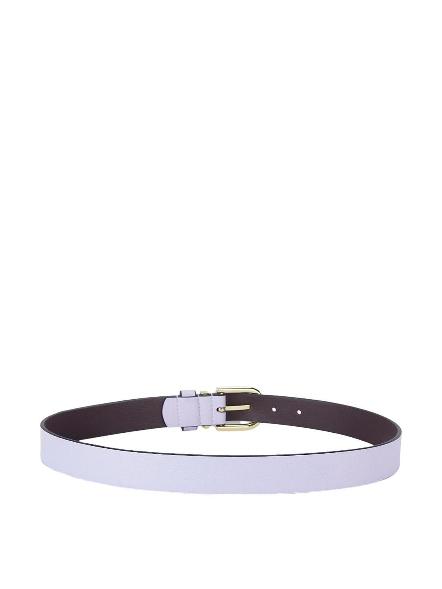 Hidesign Mariko Brown Solid Leather Narrow Belt