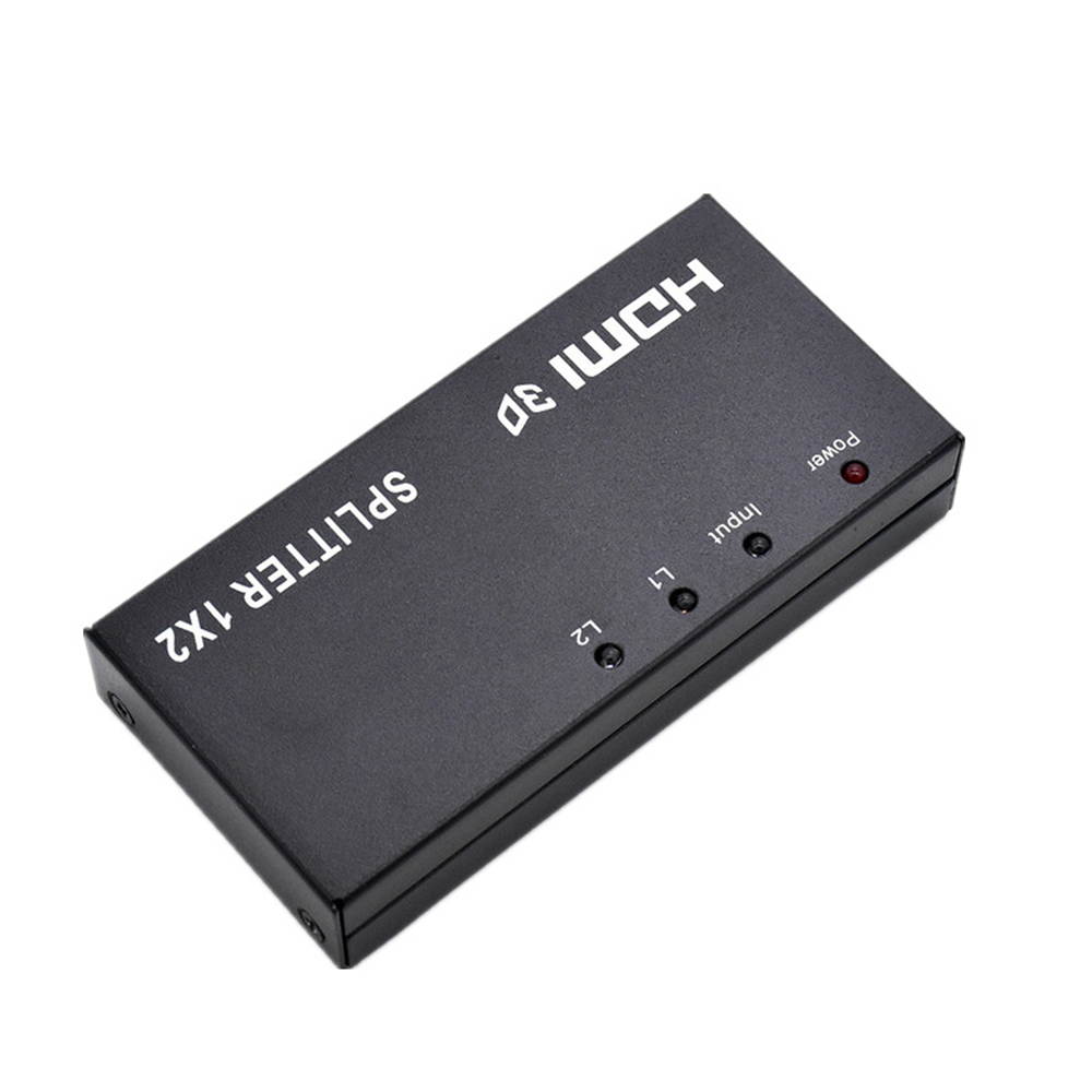 1 in 2 out HDMI Splitter HDMI 1X2 Splitter 1080P HD Quality Dual-Screen Display