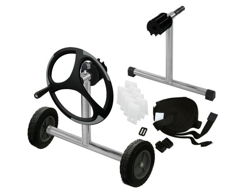 Kokido In-Ground Stainless Steel Pool Cover Reel for 3.25" Diameter Tubes