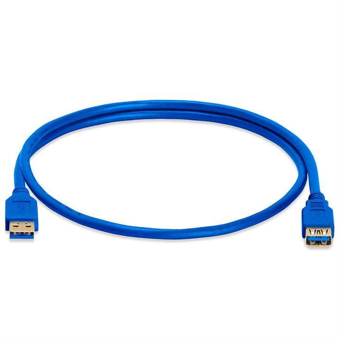 AYA 10Ft (10 Feet) USB 3.0 SuperSpeed Male A to Female A Extension Cable Blue w/Gold Connector