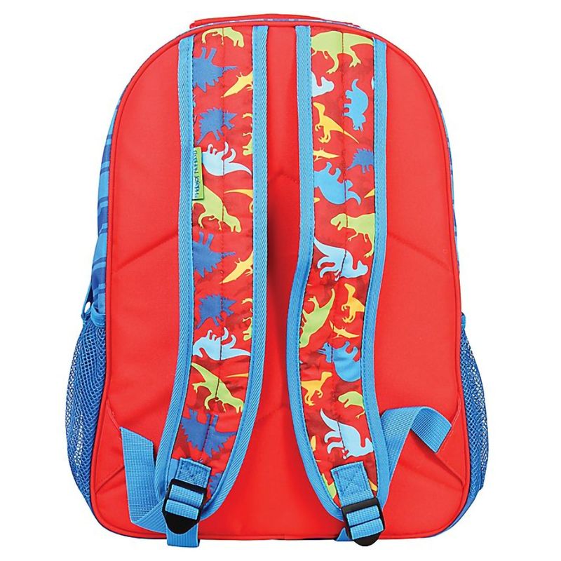 Stephen Joseph All Over Print Kids Backpack School Bag with Buckles, Adjustable Shoulder Straps, and 2 Mesh Pockets for Boys and Girls, Dinosaur