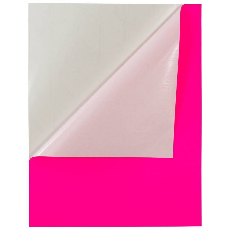 JAM Paper Shipping Labels 8.5" X 11" 10ct - Neon Pink