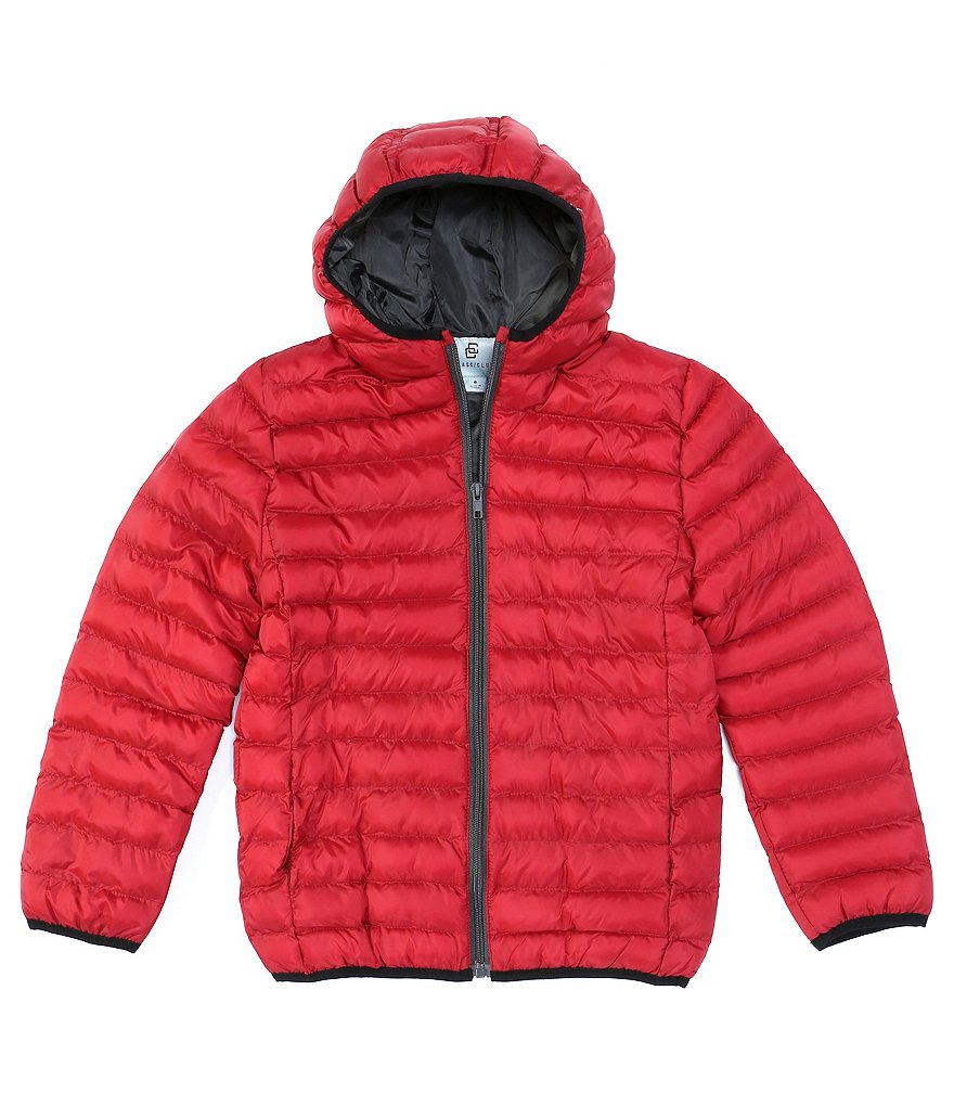 First Wave Big Boys 8-20 Brown Pleather Moto Jacket