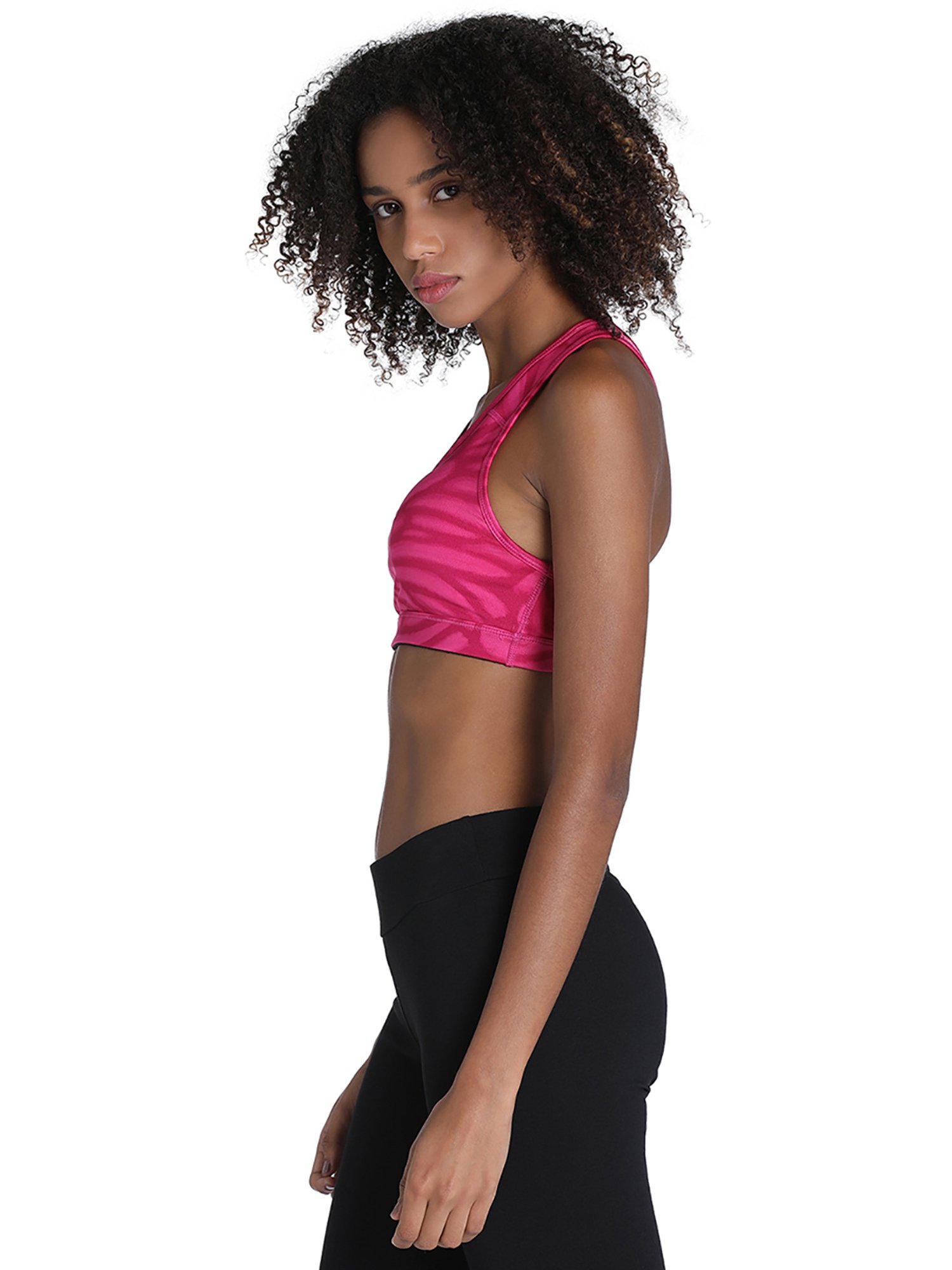 Puma Pink Animal Print Training Sports Bra