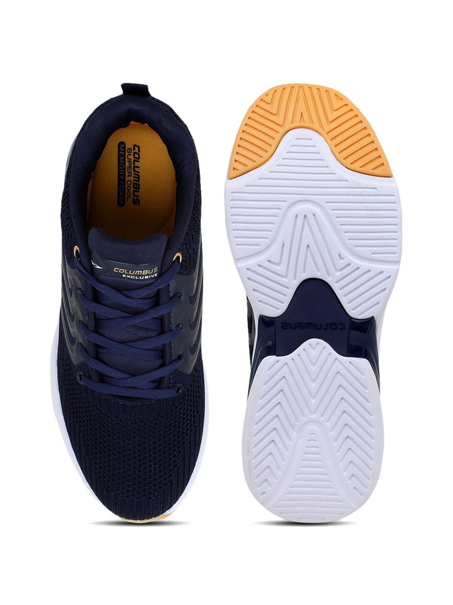 Columbus Men's Navy Running Shoes