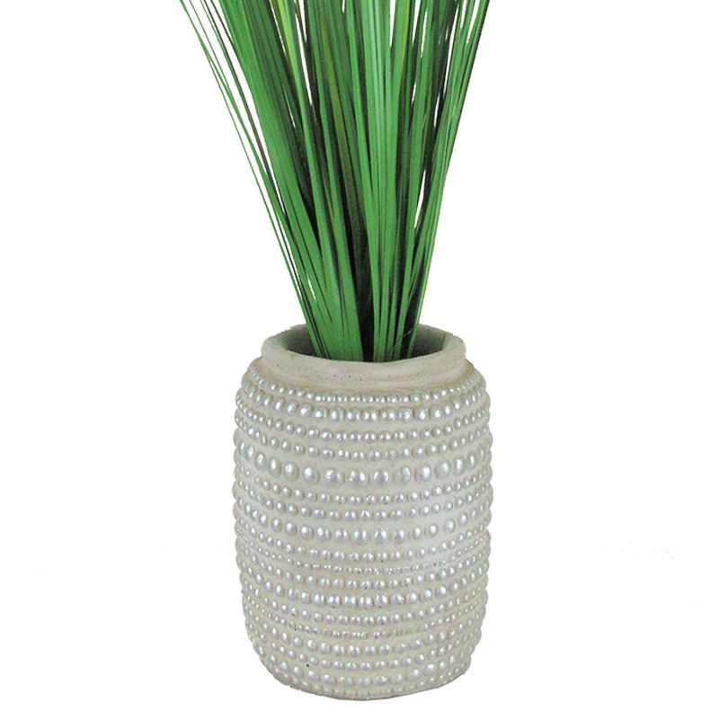 24" x 18" Artificial Grass Plant in Cement Vase - LCG Florals