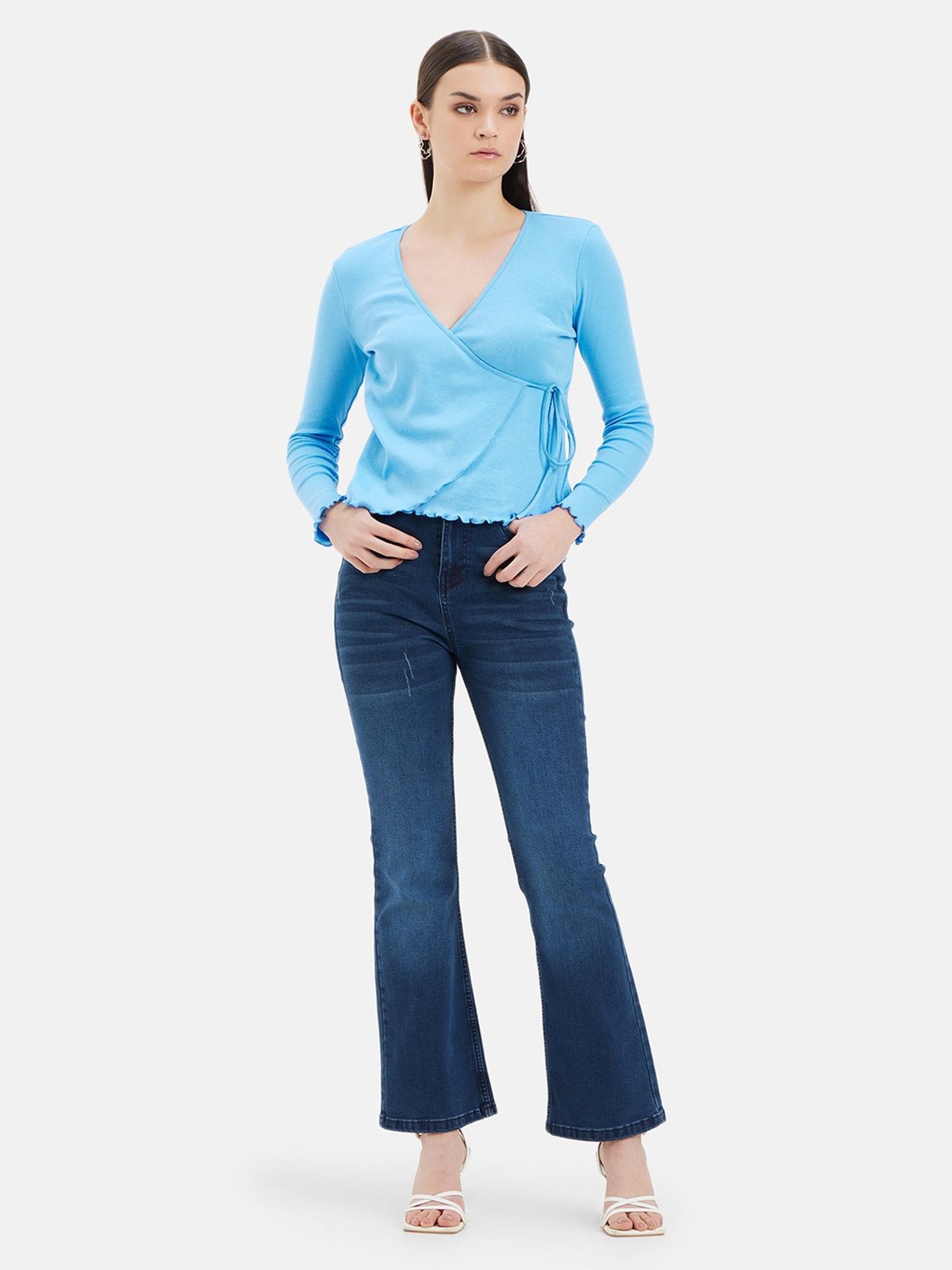 Kazo Blue Regular Fit Top